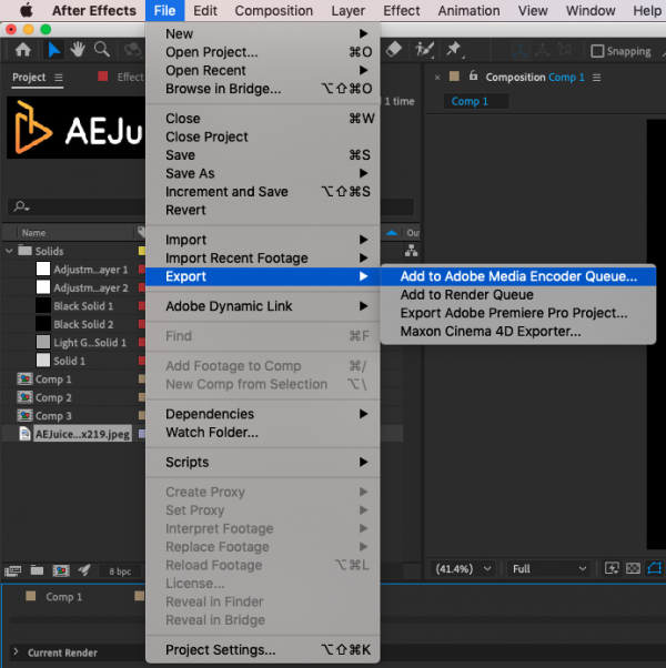 How To Save After Effects As Mp Aejuice