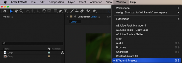 How To Use Effects And Presets In After Effects Aejuice