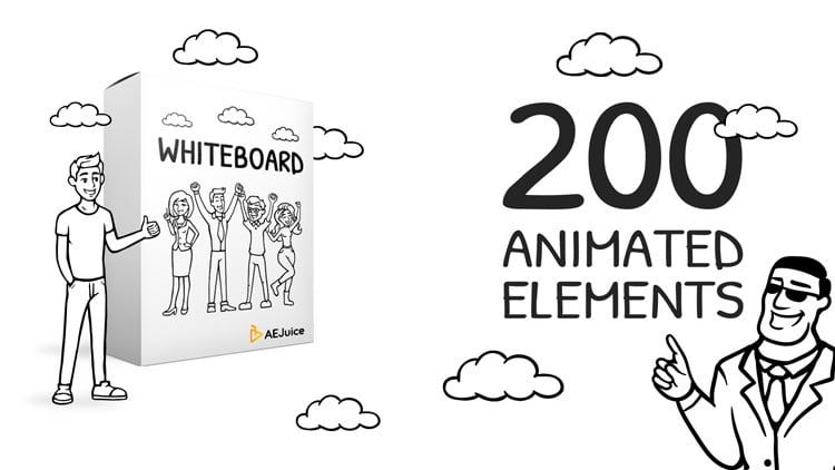 Whiteboard Animation Elements for After Effects and Premiere Pro | AEJuice whiteboard-animation-elements-for-after-effects-and-premiere-pro-aejuice