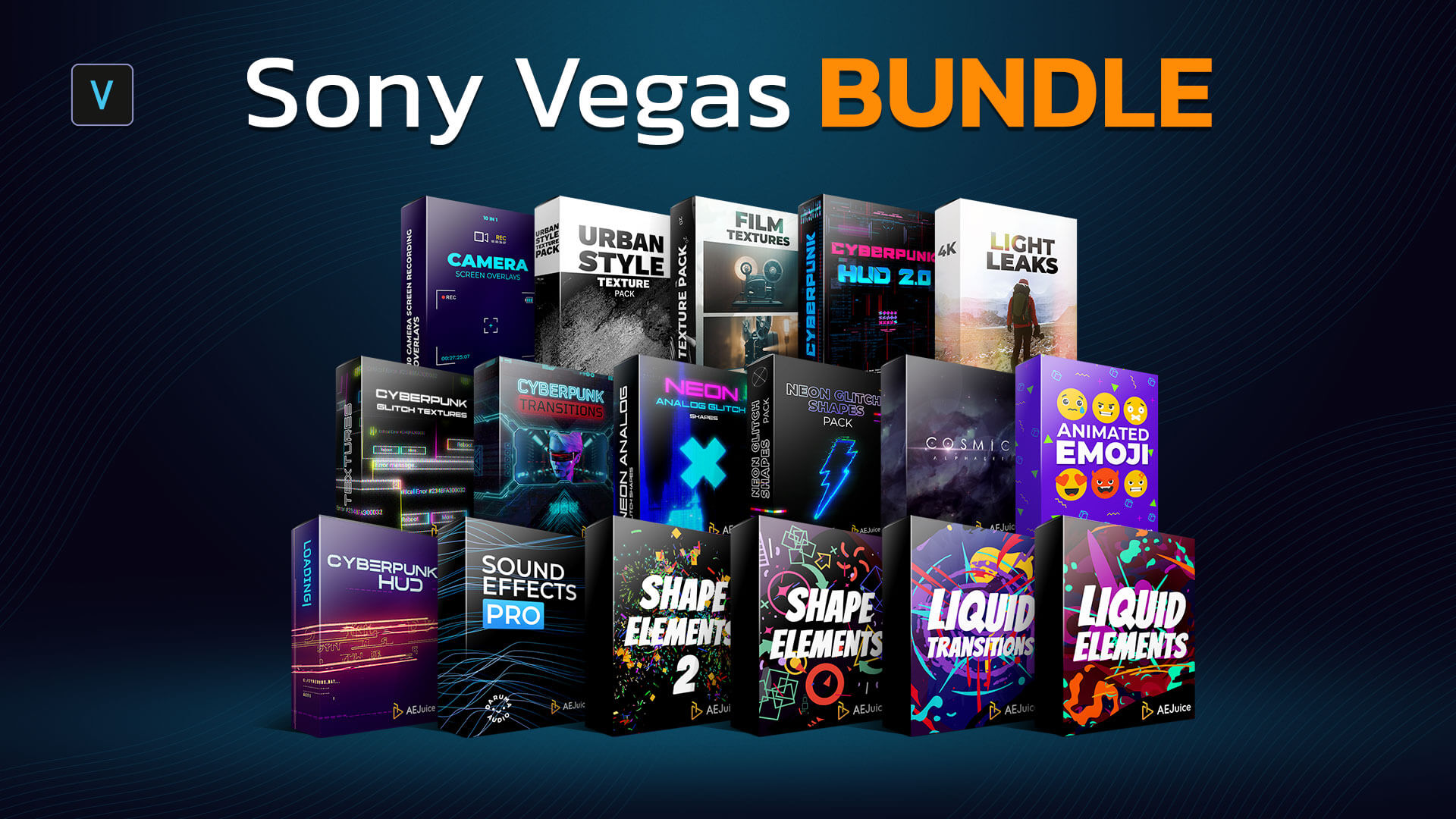 Sony Vegas Bundle for After Effects and Premiere Pro AEJuice