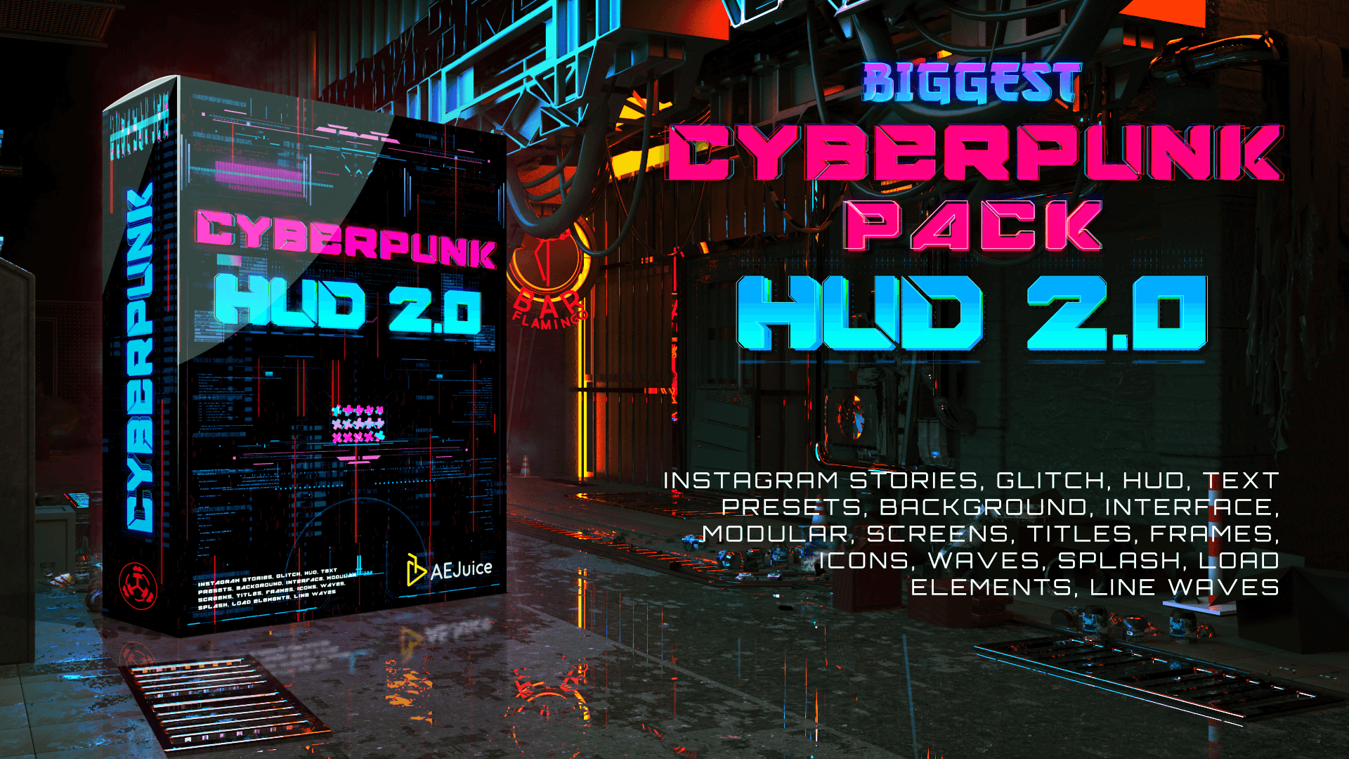 Cyberpunk hud elements for after effects фото 18