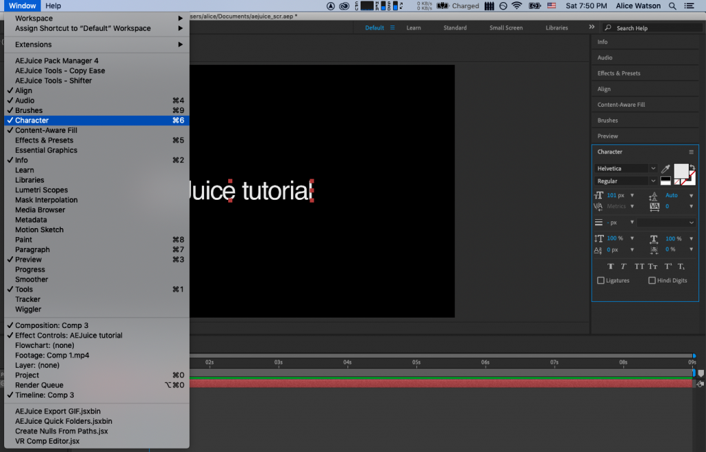 how to download fonts for after effects