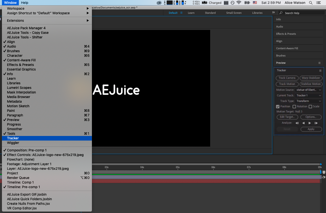 How to motion track in after effects - AEJuice