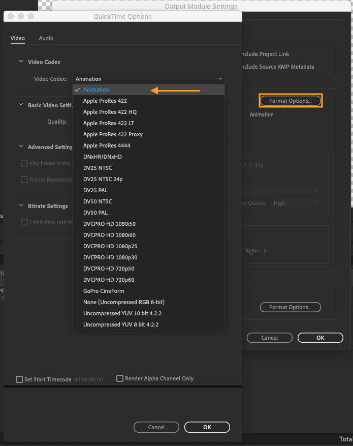 Exporting Video With An Alpha Channel for Transparency in After Effects