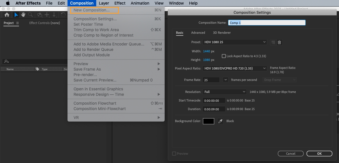 Exporting Video With An Alpha Channel for Transparency in After Effects