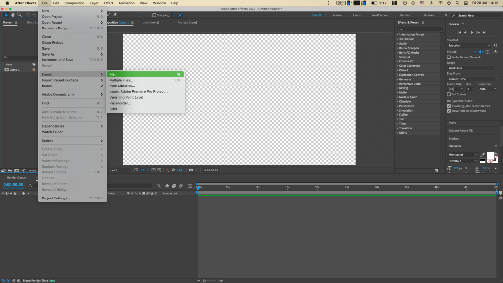 How to zoom in After Effects