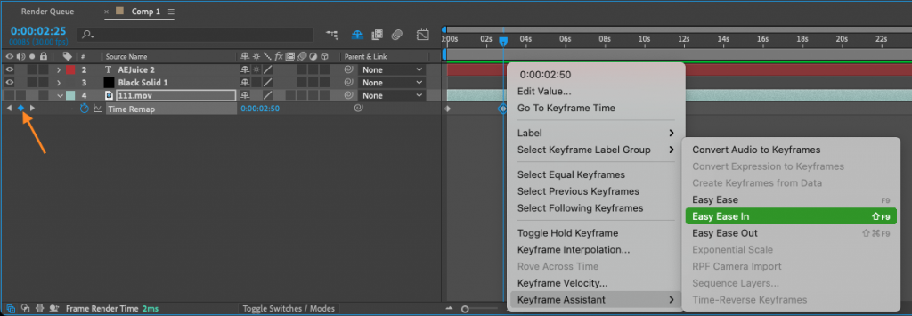 How to slow down a clip in After Effects | aejuice.com