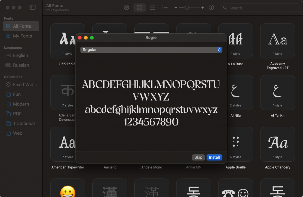 download fonts after effects