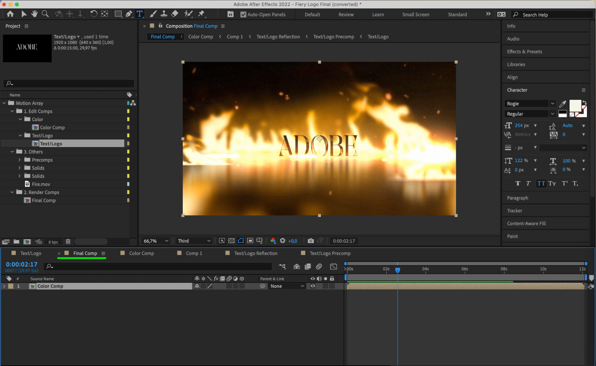 adobe after effects advvertisement template download