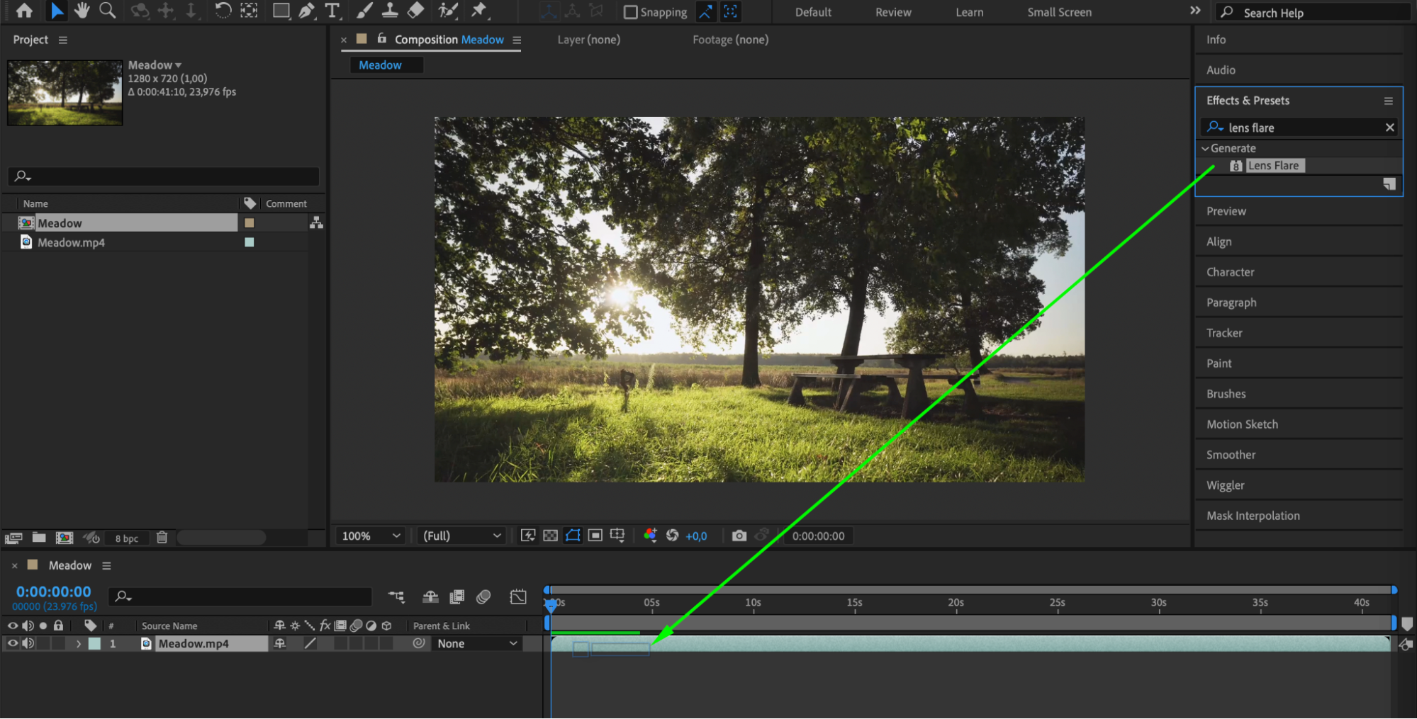 after effects lens flare plugin download