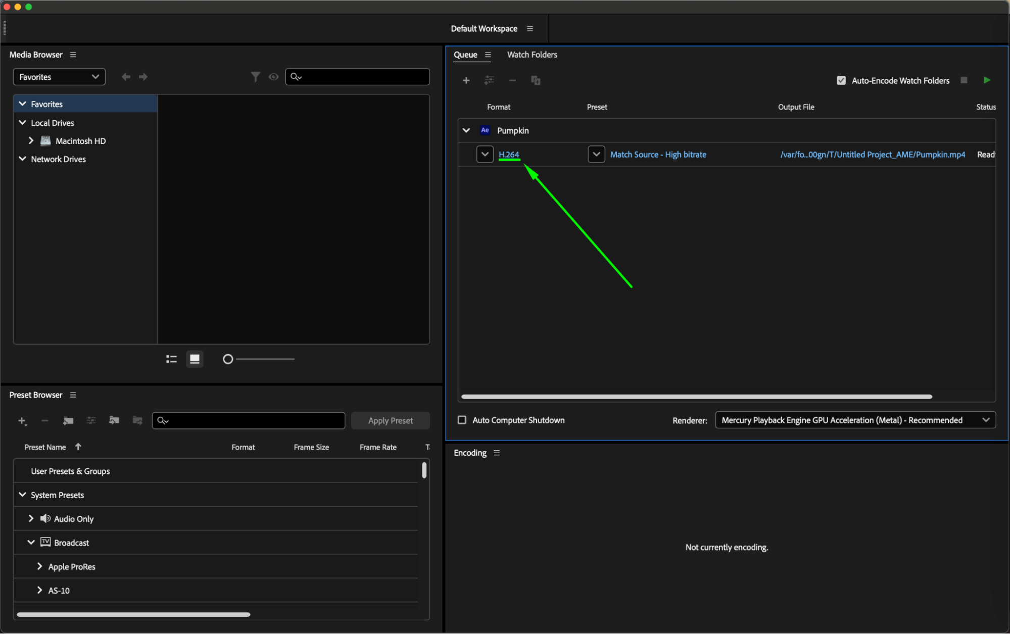 adobe after effects media encoder download