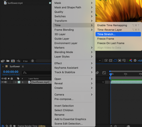 How to Speed Up Clip in After Effects | aejuice.com