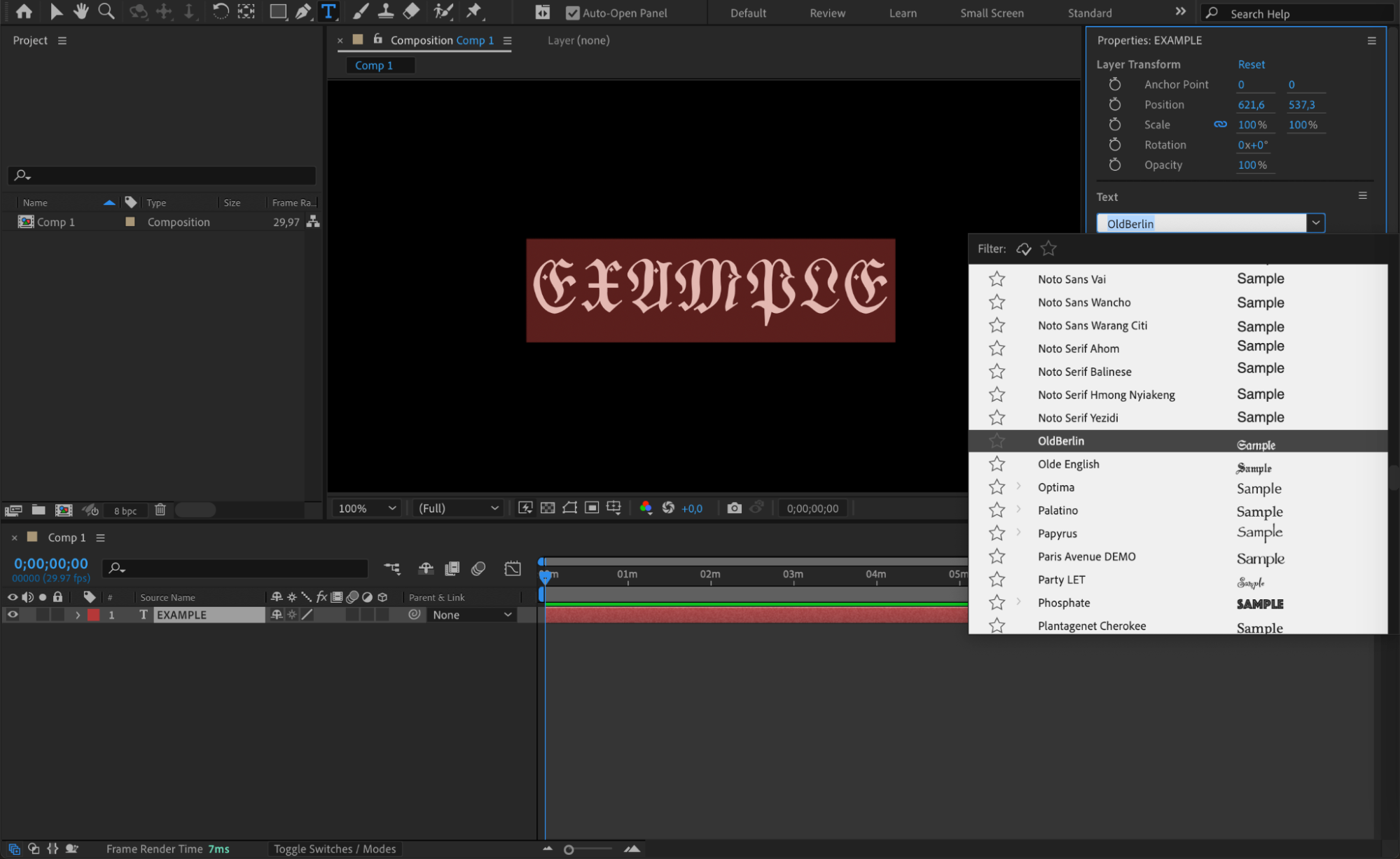 how to download a font into after effects